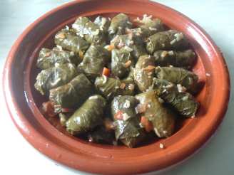Dolma Dalya - Algerian Tomato & Pepper Stuffed Vine Leaves