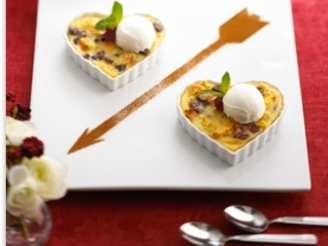 Cherry Bread Pudding With Chavrie