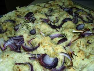 Red Onion, Garlic and Rosemary Focaccia