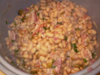 Drunken Peruano Beans With Cilantro and Bacon