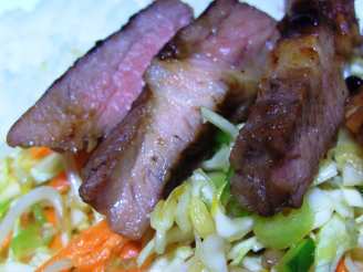 Char Siu Pork Cutlets With Chinese Coleslaw