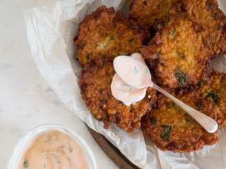 Chickpea Fritters With Hot Pepper Mayonnaise
