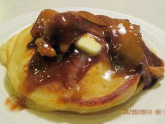 Autumn Apple Pancakes With Walnut Caramel Syrup