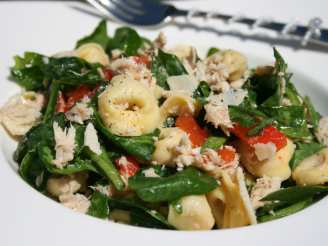 Tuna and Spinach Tortellini Salad