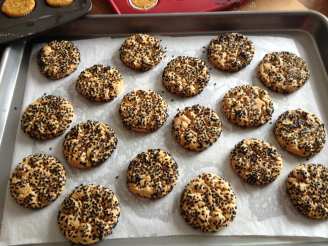 Black Sesame Seed Peanut Butter Cookies