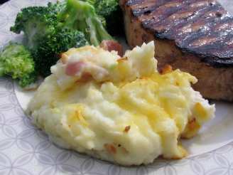 Mashed Potato Casserole With Gouda and Bacon