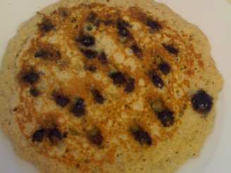 Amazing Light Whole Wheat Blueberry Pancakes