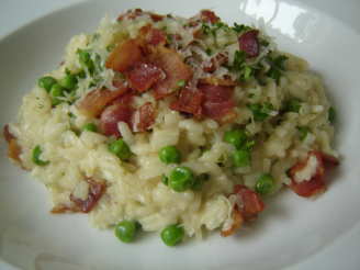 Easy Risotto With Bacon & Peas