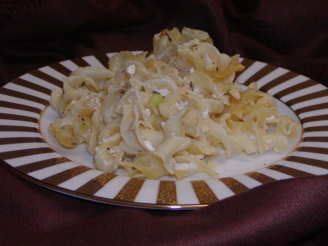 Noodles Romanoff with Sour Cream