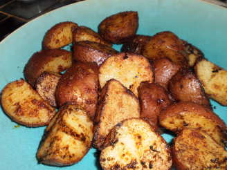 Red Pepper Crusted Grilled New Potatoes