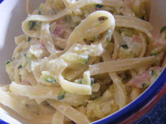 Zucchini & Ricotta Fettuccine