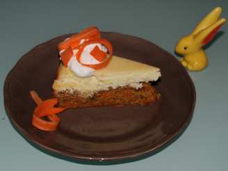 Carrot Cake Cheesecake with Crushed Pineapple