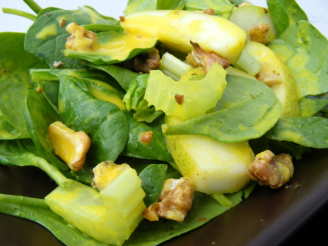 Pear, Spinach, Walnut & Celery Salad