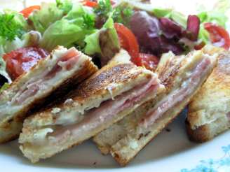 Grilled Ham and Blue Cheese Sandwich - Croque Monsieur