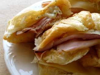 Ham and Dijon Croissant Sandwiches