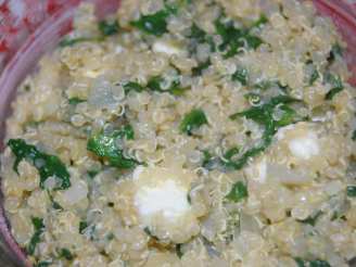 Quinoa With Spinach and Feta Cheese