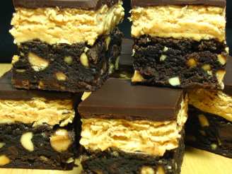 Chocolate-Peanut Butter Fudge Bars