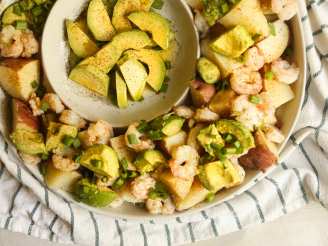 Cajun Potato, Prawn/Shrimp and Avocado Salad
