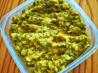 Curried Cabbage With Whole Mung Beans