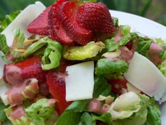 Strawberry Almond Spinach Salad