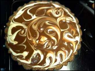 Chocolate Eggnog Swirl Pie