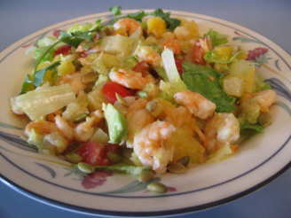 Shrimp, Mango and Avocado Salad W/ Passion Fruit Vinaigrette