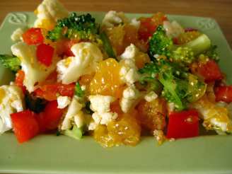 Cauliflower Orange Salad (Raw Food)
