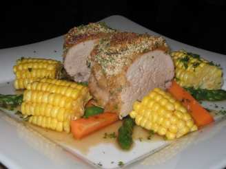 Apricot Pork With Herb Crust