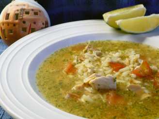 Mexican Chicken Rice Soup (Caldo Cantina)