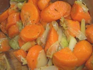Glazed Carrots and Leeks