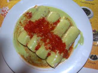 Papadzules : Mayan Egg Enchiladas With Pumpkin Seed Sauce