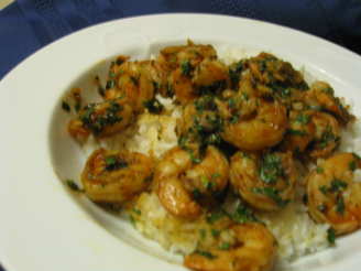 Spanish Style Garlic Shrimp With Capers