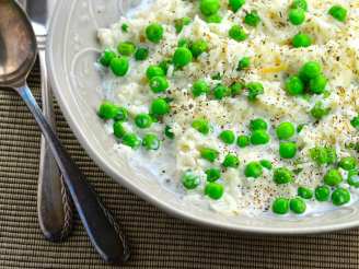 Creamy Rice With Peas and Herbs