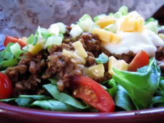 Vegetarian Taco Salad (For the Dieter)