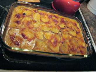 Easy Scalloped Potatoes With  Ham and Havarti - Reduced Fat