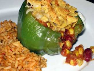Vegetable Chili Stuffed Peppers