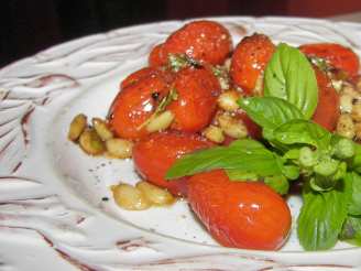 Sauteed Cherry Tomatoes With Pine Nuts