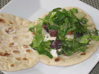 Greek Salad Sandwich With Creamy Lemon Dressing