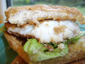 Cornmeal Crusted Tilapia Sandwiches With Lime Butter