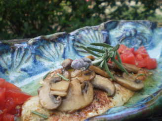 Peppered Petrale Sole With Mushrooms and Lavender