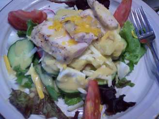 Rustic Grilled Chicken Salad With Lite Honey Mustard Dressing