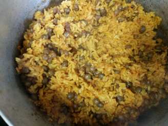 Arroz Con Gandules (Rice and Pigeon Peas)-A Puerto Rican Fav
