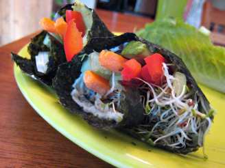Rice Free Hand Roll Smoked Salmon Sushi