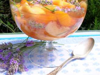 Fresh Peaches in Sauternes Soak With Angelica and Lavender