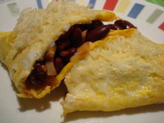 Chili Bean Cheese Omelet