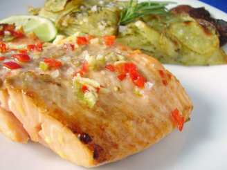 Lime and Ginger Grilled Salmon