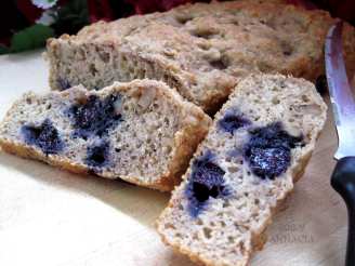 Banana - Applesauce - Blueberry and Walnut Fat-Free Quick Bread
