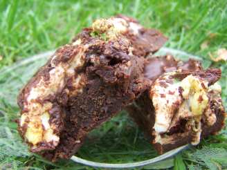 Marshmallow Crunch Brownie Bars