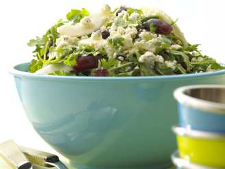 Alouette Crumbled Blue Cheese Pear and Baby Arugula Salad
