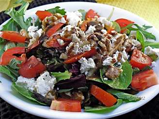 Pear & Walnut Salad With Balsamic Vinaigrette